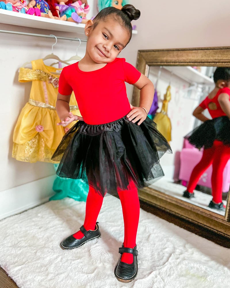 Stelle Leotard for Girls Ballet Dance Leotard Gymnastics Outfits with Bow Back (Toddler/Little/Big Kids) (Red, 6-7 Years) - Image 5